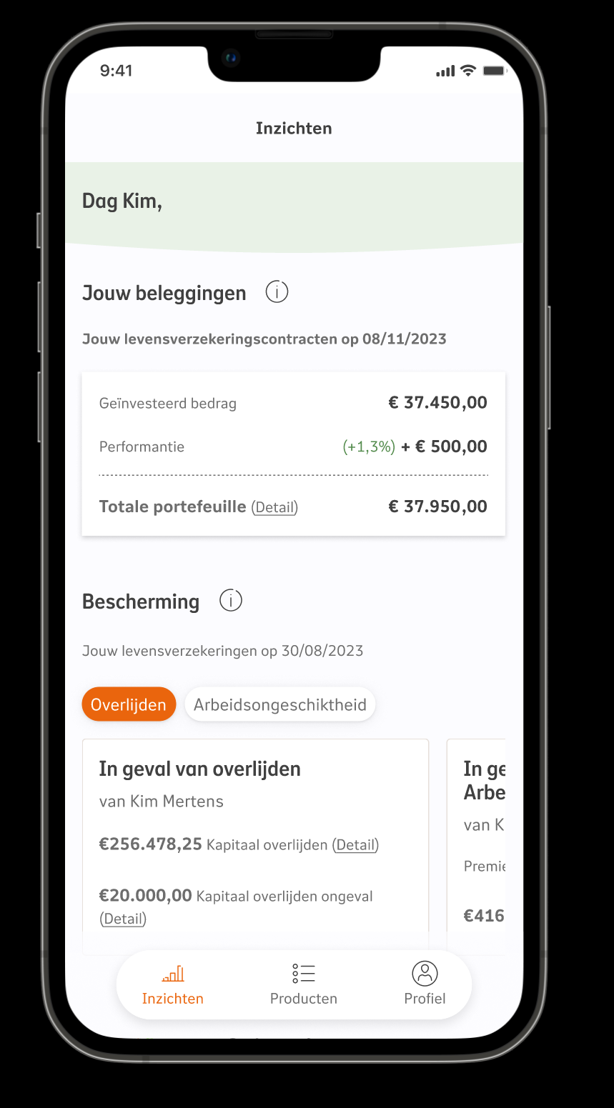 NN Insurance mobile app