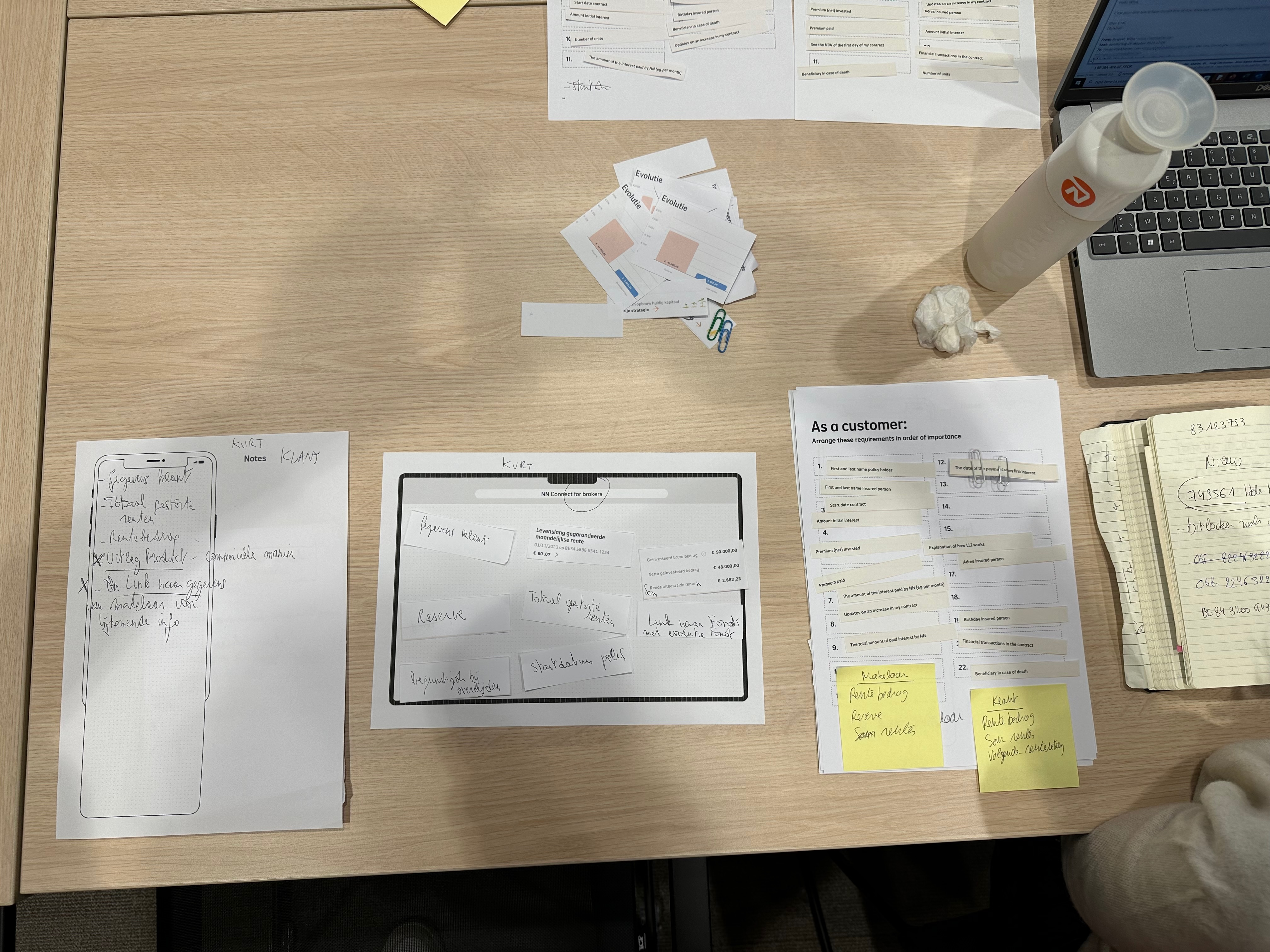 User testing session 2